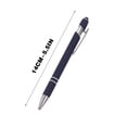 thumbnail image 4 of TIMIFIS Aluminum Black Gel Ink Pens 0.5Mm Fine Point Adhesive Click Pen Student Writing Ballpoint Pen Starting Season Supplies 5Pc, 4 of 5