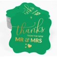 thumbnail image 2 of Inkdotpot Real Gold Foil Bracket Shape Paper Hang Tags Thanks From The New Wedding Favor Tags Pack Of 100, 2 of 7
