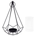 thumbnail image 2 of Truu Design, Geo Wire Pillar Candle Holder, 2 of 3