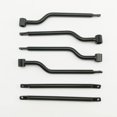 thumbnail image 4 of HANSWD Saddlebag Support Bars Brackets For SUZUKI YAMAHA KAWASAKI (Black), 4 of 5