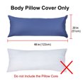thumbnail image 4 of PiccoCasa 1Pc Pillowcase Zipper Long Staple Cotton, Standard Navy Blue, 4 of 10