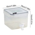 thumbnail image 3 of Large Capacity Plastic Water Dispenser Beverage Dispenser with Faucet | Ice Lemon Juice Container with Lid | Fruit Teapot Drink Bucket for Home Kitchen Refrigerator Outdoor Parties, 3 of 8