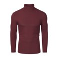thumbnail image 1 of INSPIRE CHIC Men's Pullover Turtle Neck Long Sleeves Stretchy Slim Fit Tops, 1 of 6