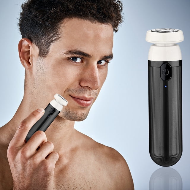EGNMCR Portable Electric Shaver - USB Rechargeable Shaver With Compact Wireless Fast Charging Nasal Mustache Clippers For Wet And Dry Use a razor