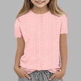 thumbnail image 3 of Bwiyojiz Tailles Mode 110-160 T-Shirt/chemise pour Enfants Uni Manches 3/4 Col Rond, 3 of 4