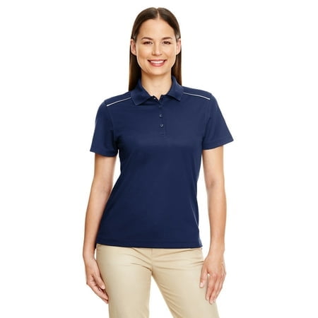 Ash City - Core 365 Ladies' Radiant Performance Piqué Polo with Reflective Piping