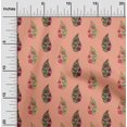 thumbnail image 1 of oneOone Viscose Chiffon Fabric Leaves & Floral Block Decor Fabric Printed BTY 42 Inch Wide, 1 of 4