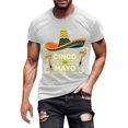 thumbnail image 2 of WEAIXIMIUNG Chandails de Dessous pour Hommes Col Ras du Cou 3TG T-Shirt Imprimé Décontracté d'Été pour Hommes, 2 of 4