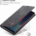 thumbnail image 2 of KOMI Wallet Case for Samsung Galaxy S8 Plus, Premium PU Leather Case Vintage Matte Wallet Flip Cover [Card Slots] [Magnetic Closure] Stand Function Folio Shockproof Full Protection Black, 2 of 5