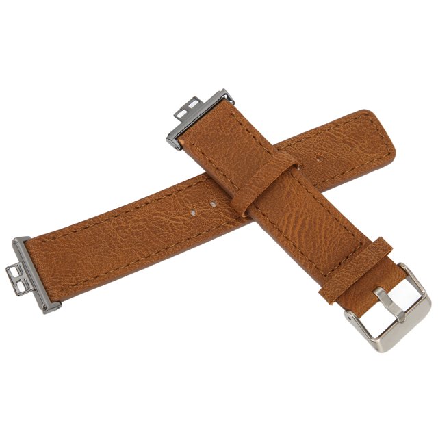 Soft Leather Band, Easy Install Flexble Perfect Fit Watch Wristbands Waterproof For Watch FIT Brown