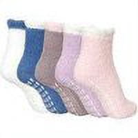 Non Slip Thermal Socks Hospital Fuzzy Socks with Grips for Women Fluffy Cozy Warm Socks Winter Comfy Slipper Socks