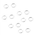 thumbnail image 2 of 10mm Dia Argent Ton Métal Split Boucle Porte-Clés de Remplacement 400 Pcs, 2 of 3