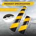 thumbnail image 2 of TROPOW 2-Pack Rubber Speed Bumps with Dual Cable Protector Channels – Heavy-Duty Traffic Calming Humps for Driveways & Roads, 2 of 8