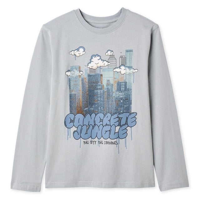 T-shirt à manches longues à imprimé graphique George pour garçons