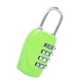thumbnail image 3 of Hi,Fancy Office 4-digit Combination Lock Camping Business Trip Suitcase Luggage Locker Gate Door Resettable Padlock Security Accessories Green, 3 of 6