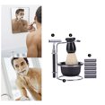 thumbnail image 1 of WIFKLSIIPG Shaving Brush Set Stainless Steel Shaving Stand and Soap Cup Kit for Men, 1 of 7