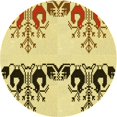 thumbnail image 1 of Ahgly Company Tapis Rond Lavable en Machine Intérieur Transitionnel Bisque Foncé Marron, 5 Pieds Rond, 1 of 7