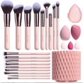 thumbnail image 2 of WIFKLSIIPG 18 Pieces Makeup Brush Set Practical Rotating Bucket Powder Puff Set Special Bucket Makeup Brushes, 2 of 7