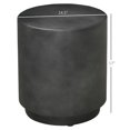 thumbnail image 3 of HOMCOM Table d'Appoint Rond de 17 Pouces pour l'Intérieur et l'Extérieur, Gris Anthracite, 3 of 9