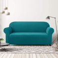 thumbnail image 2 of CHOK 2024 1-Piece Checks Stretch Sofa Cover Slipcover Couch Cover  Chair  Light Gray, 2 of 6