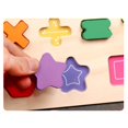 thumbnail image 3 of Wooden Puzzles Alphabet/Numbers Shape Learning Board Wooden Puzzles Alphabet/Numbers Shape Toy Kindergarten Early Educational Toys, 3 of 8