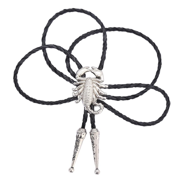 Milaget Alloy Tie Adjustable Costume Rope Sweater Chain Retro Cowboy Scorpion White