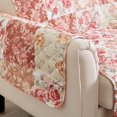 thumbnail image 3 of CHOK Floral Patchwork Reversible Washable Pet Furniture Protector  (54” Love Seat  Gray / Aqua), 3 of 7