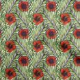 thumbnail image 1 of oneOone Silk Tabby Orange Fabric Tropical Sewing Craft Projects Fabric Prints By Yard 42 Inch Wide, 1 of 5