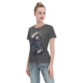 thumbnail image 4 of T-Shirt Basique à Manches Courtes pour Femmes Demon Slayer : Shitou Wuichiro, 4 of 6