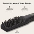 thumbnail image 3 of Aberlite Pro (Upgraded) - Professional Black Beard Straightener - Anti-Scald Comb Tooth - Ionic Conditioning - For All Beard Types, 3 of 5