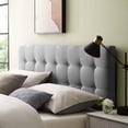 thumbnail image 3 of Modway Emily King Upholstered Polyester Fabric Headboard in Gray, 3 of 8
