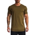 thumbnail image 1 of BOBOGOJP Mens Shirts Short Sleeve Crew Neck Tee Tops (AG,M), 1 of 4