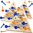 thumbnail image 2 of DEBGFS 3 Packs Wooden Triangle Peg Games Triangle Wooden Board Game Family Board Game Wooden Strategy Toy Travel Games Teens and Adults Fun Learning Puzzles, 2 of 6