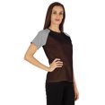 thumbnail image 2 of Inkmeso Womens Raglan Short Sleeve T-Shirt Regular Fit Casual Solid Basic Tee T-Shirts, 2 of 7