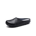 thumbnail image 3 of Woobling Mules pour Femmes à Enfiler Ballerines Sabots Confort Légers Sandales à Enfiler Marche Mule en Cuir Noir US 11, 3 of 6