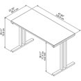 thumbnail image 2 of Bush Business Furniture 400 Series 48W X 24D Training Table in White, 2 of 3