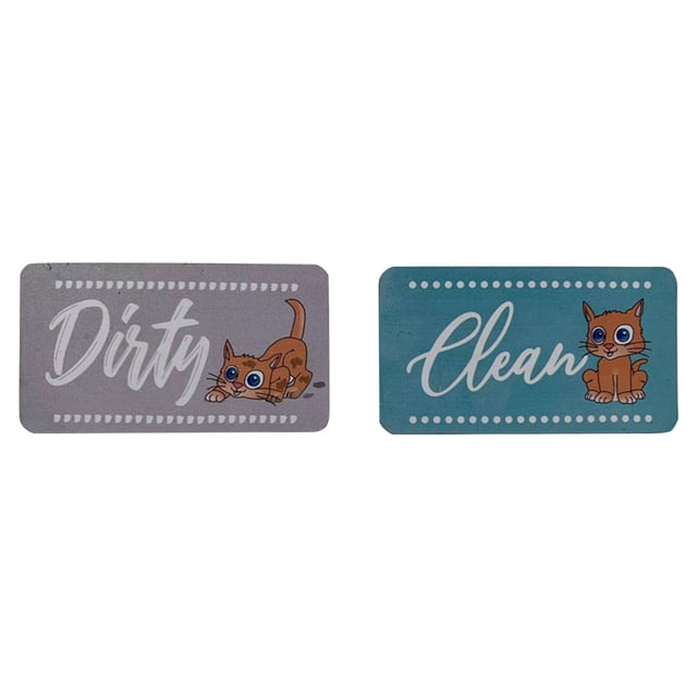 pdqouc Dishwasher Magnet Clean Dirty Sign Indicator Fashion Universal Double Sided Kitchen Dishwasher Wash Refrigerator Magnet Indicator for Kitchen Organization