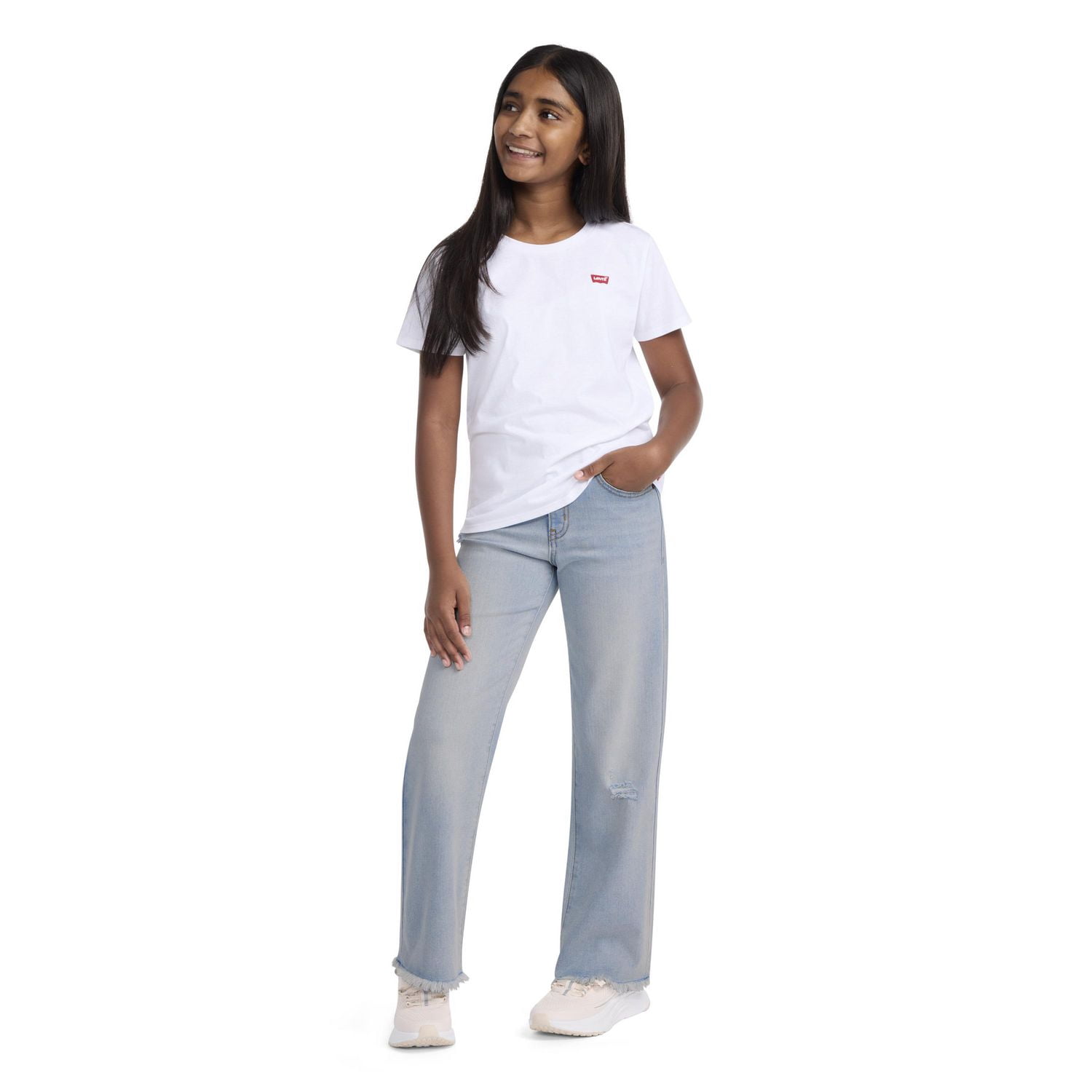 Jeans Taille-Haute avec Jambe Large par Levi Strauss Signature Red