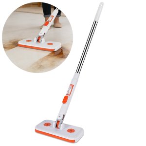 ZTTD Snap Grip Mini Mop, Zero Touch Cloth Changing Mop with Automatic Push Pull Handle,Lazy Mops Wet Dry for Whole House Cleaning,Retractable Gap Dust Cleaner Flat Mops