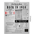 thumbnail image 2 of The Party Post 66th Birthday Party Decorations Poster Born in 1958, 2 of 5