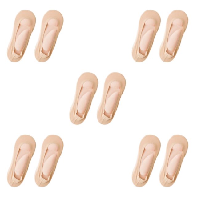 kurtrusly Stylish And Supportive 3D Ankles Socks Fit For Every Foot Skin Color Arch pink 35-39 5Set