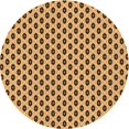 thumbnail image 1 of Ahgly Company Tapis d'Intérieur Ronds Lavables à la Machine de Style Transitionnel Jaune Orange, 3 Pieds Rond, 1 of 7