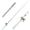 Argent, variante sur HEVIRGO Mini Canne à Pêche Extérieure de Poche en Forme de Stylo pour Poisson, Canne à Pêche en Alliage d'Aluminium, Noir