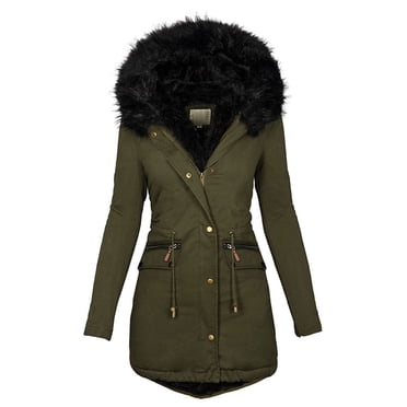 UMfun Fashion Solid Women Casual Thicker Winter Slim Coat Overcoat