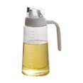 thumbnail image 2 of Suncoda Glass Dispenser Bottle, Olive Oil Dispenser Bottle Leakproof Glass Oil Container with Non Slip Handle Automatic Cap and Stopper Oil Dispenser Bottle for Kitchen 630Ml, 2 of 6