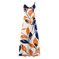 thumbnail image 4 of Ovzne Robes d'Été pour Femmes Robe d'Été pour Femmes Imprimé Sans Manches Col Rond Robe Décontractée Robes de Vacances Robe Imprimée Liquidation, 4 of 5
