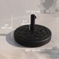 thumbnail image 3 of Outsunny Base de Parasol de Patio Rempli Robuste de 77 lb pour Terrasse Extérieur Noir, 3 of 10
