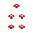 thumbnail image 3 of Thinsony 50pcs Fiber Realistic Appearance Fabric For Stunning Bouquets And Decor Wedding Wide Application Birthday Soft Texture Red 4.5cm 5Set, 3 of 6