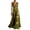 Green, variant on WRKEKC Floral Dress for Women Solid V Neck Sleeveless Belted Waist Printed Maxi Lightweight Summer Chic Soft