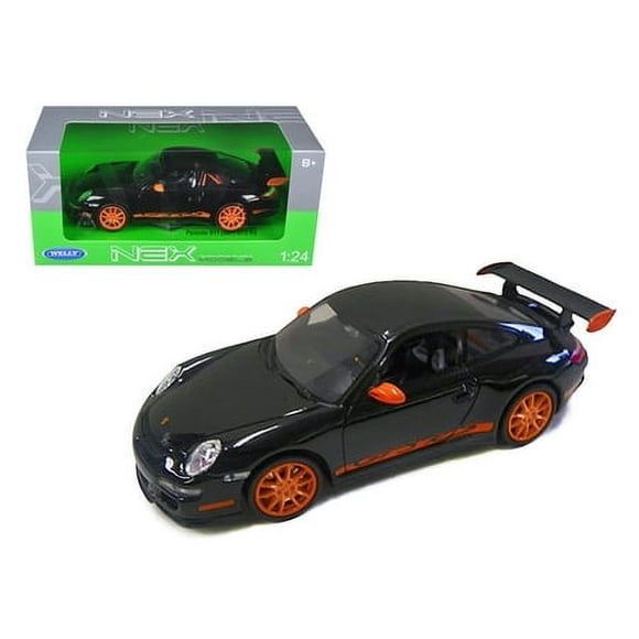 Welly 22495bk Porsche 911 997 GT3 RS Black 1-24 Diecast Car